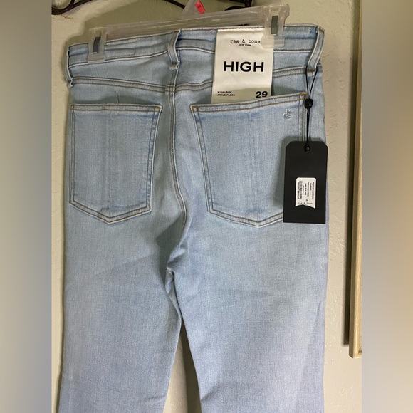 BOGO🏷️ Rag&Bone Light Sunset Blue NY,HIGH-RISE ANKLE FLARE. NWT'S - Picture 7 of 17